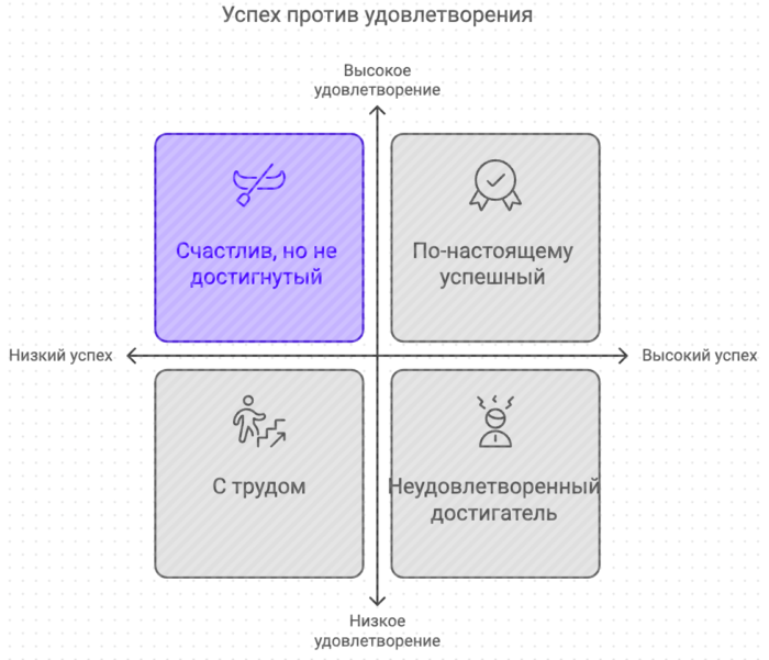 Успех против удовлетворения