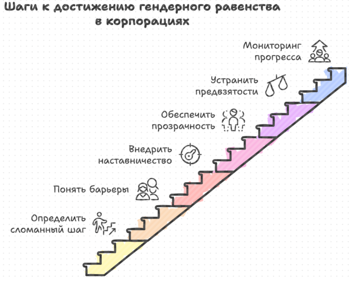 Шаги к достижению тендерного равенства в корпорациях